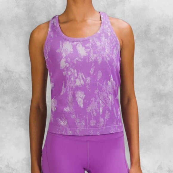lululemon athletica Tops - Lululemon Swiftly Tech Tank Top Racerback Seamless Construction Purple Women's 4